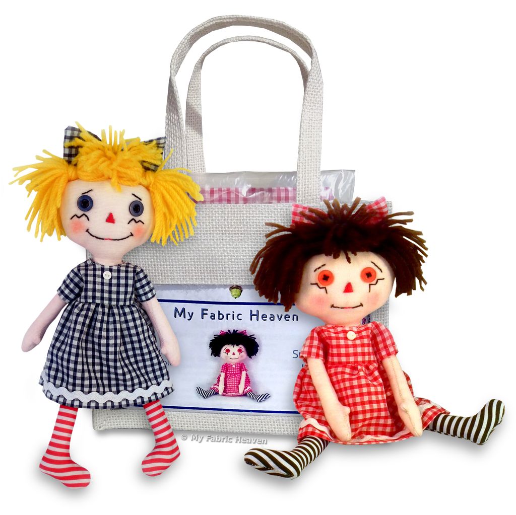 Sarah RagDoll Craft Sewing Kit & Gift Bag. Easy Instructions Exclusive